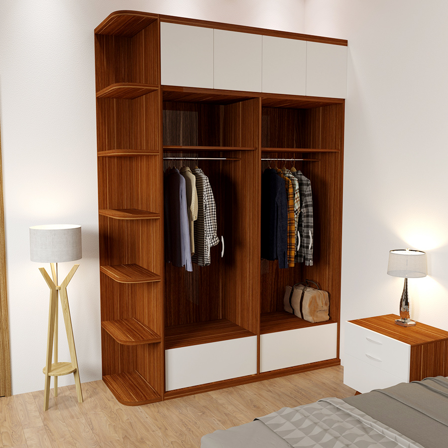 Tủ quần áo cửa mở MDF 1m8 x 2m | FHTACM516 - furniturehome.vn